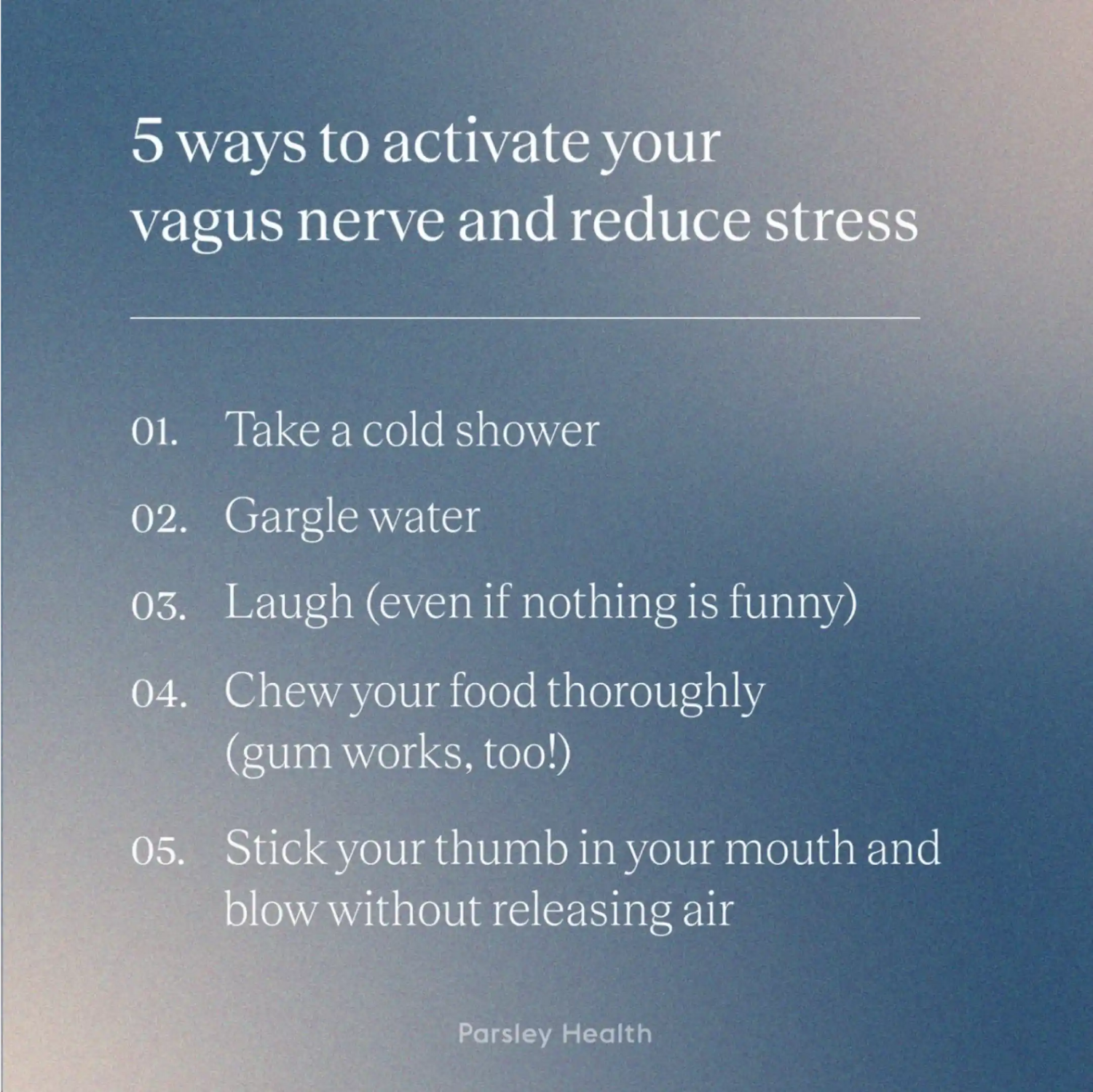5 ways to activate your vagus nerve and reduce stress