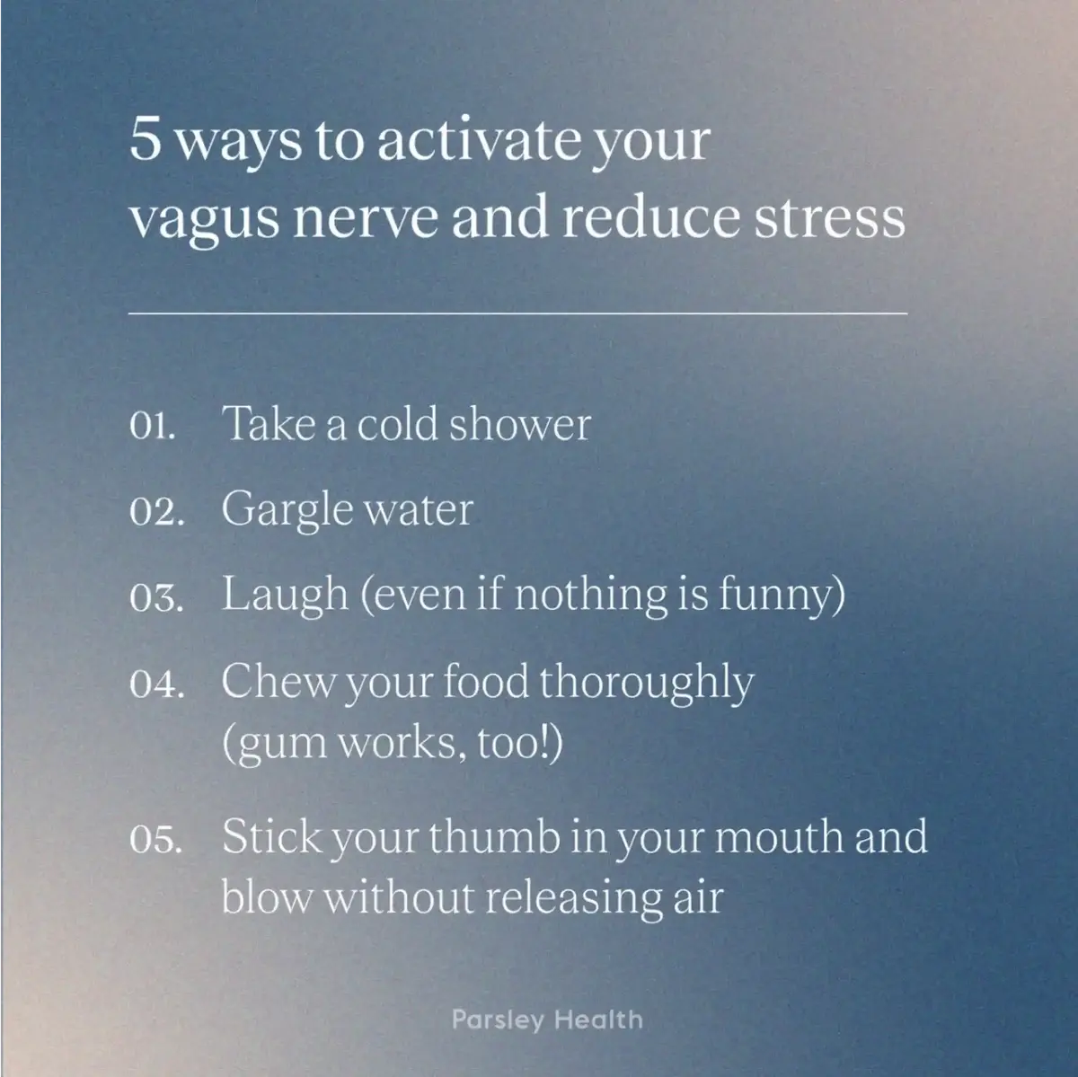 5 ways to activate your vagus nerve and reduce stress
