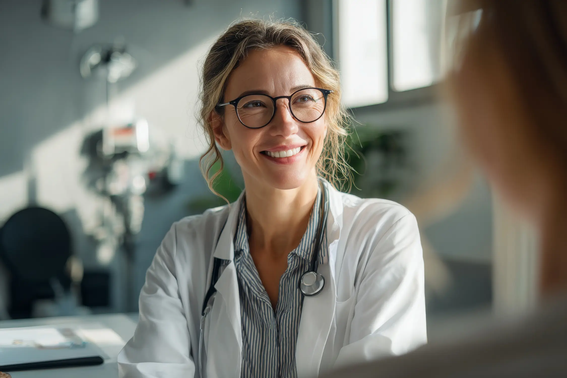 doctor in session with patient