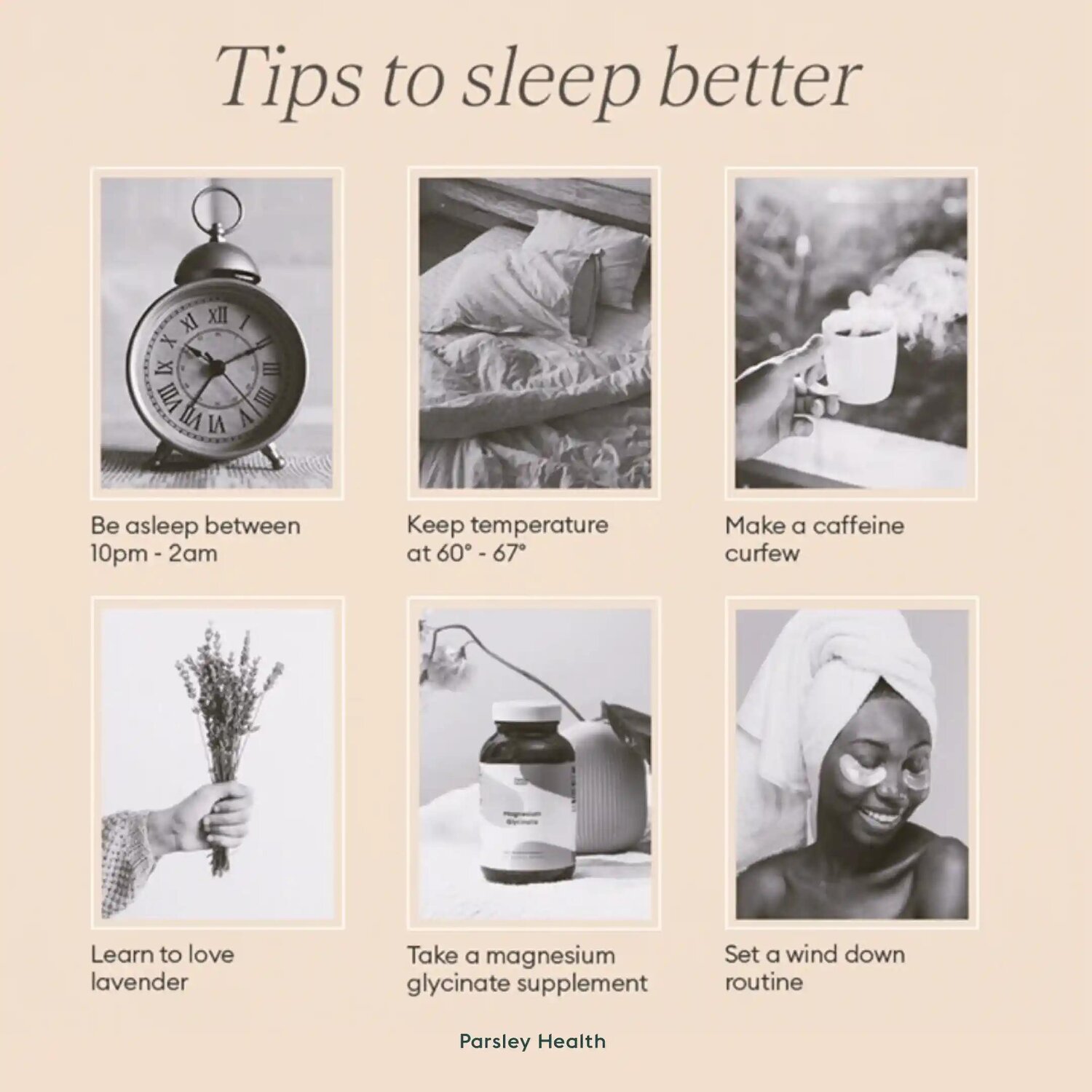 tips to sleep better
