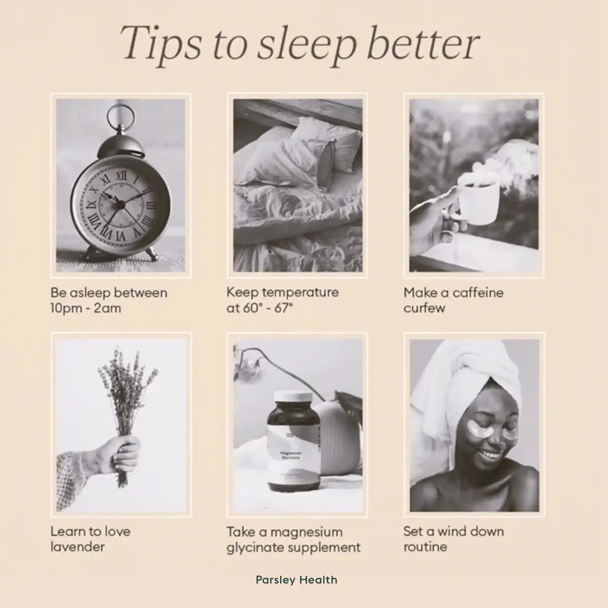tips to sleep better