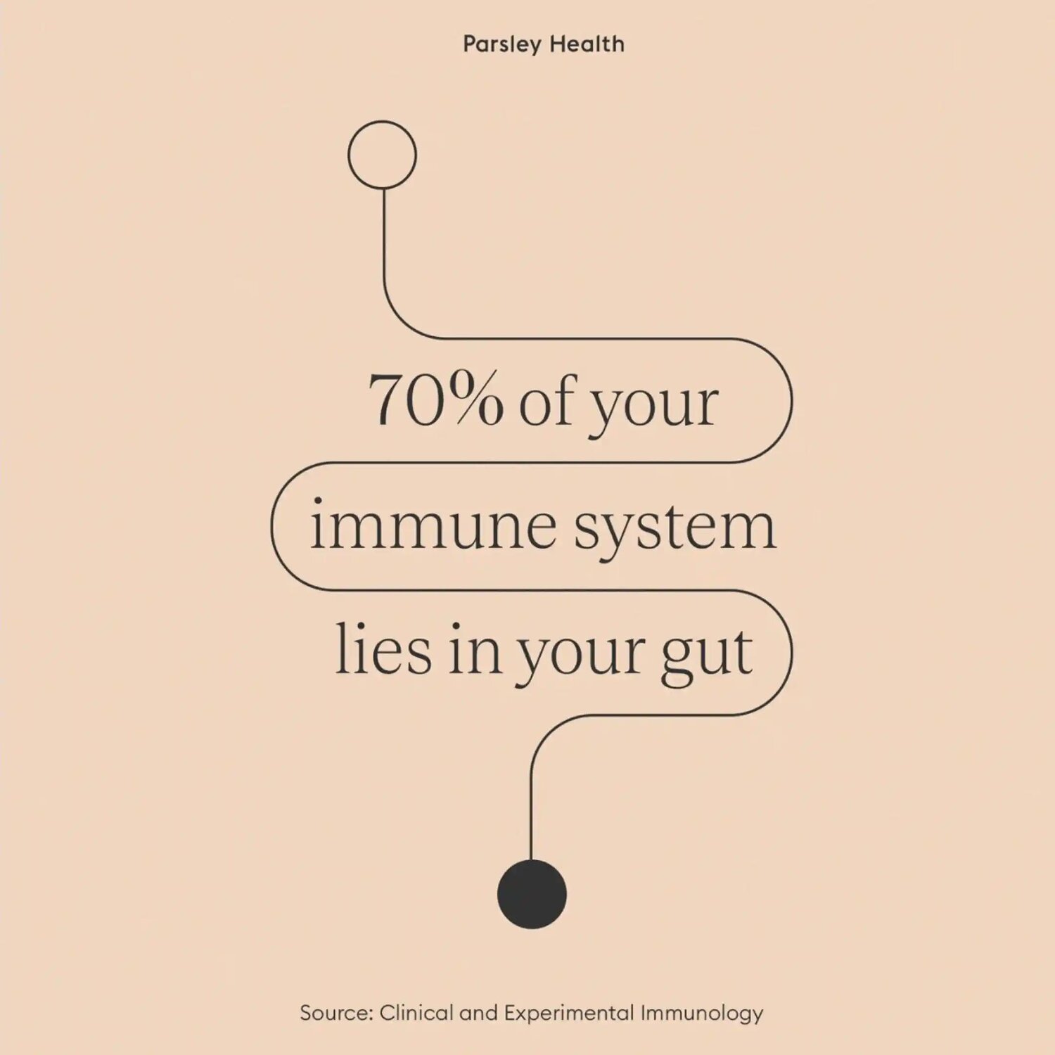 70% of your immune system lies in your gut