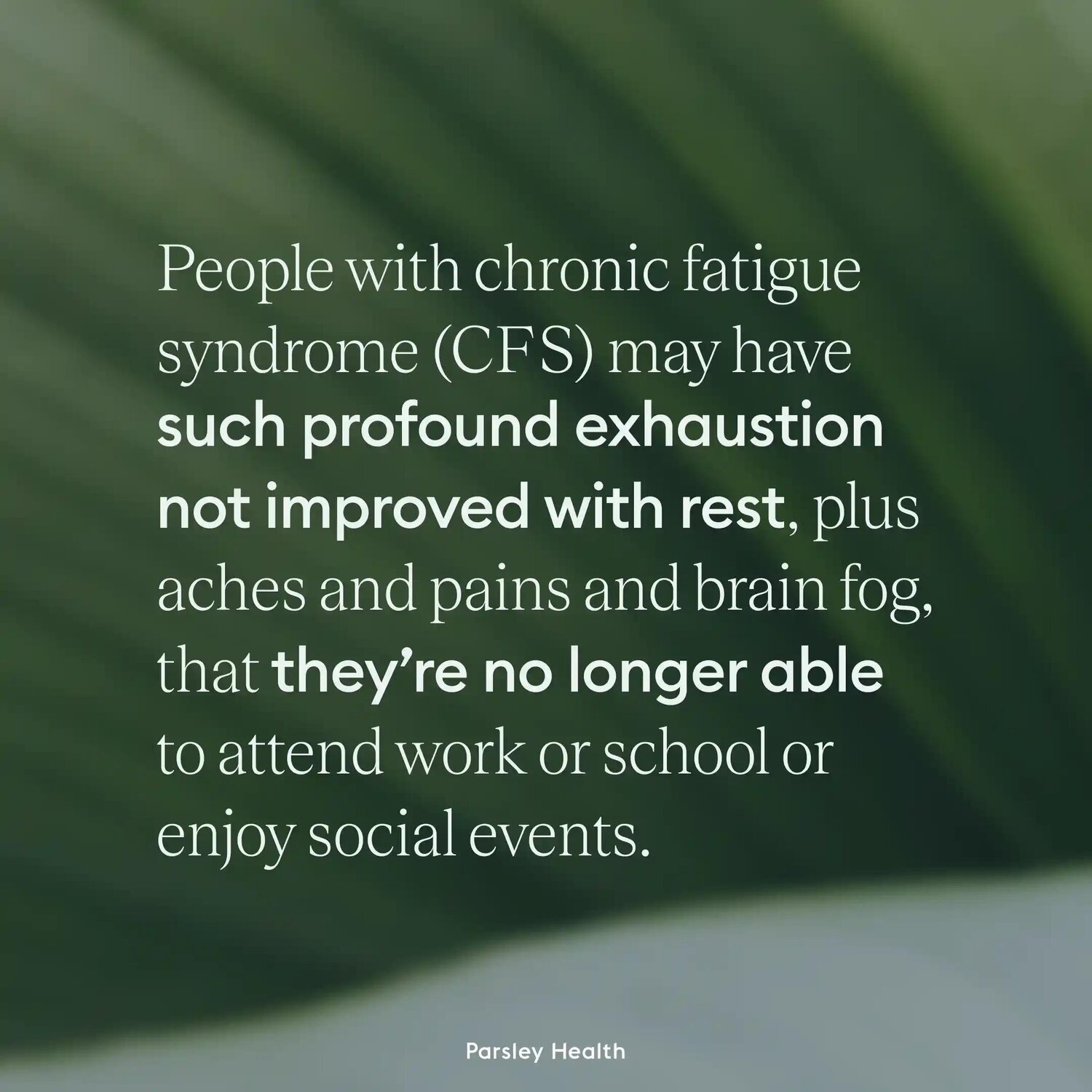 Chronic fatigue explainer